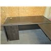 Image 2 : Wooden 'L' Shaped Desk w/ Two 3 Drawer Cabinet & Stationary Office Chair 78"x66"x29"H