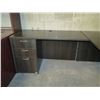 Image 2 : Wooden 'L' Shaped Desk w/ 3 Drawer Cabinet & Rolling Office Chair 78"x66"x29"H