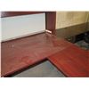 Image 3 : Wooden 'L' Shaped Desk w/ Two 3 Drawer Cabinet & Hutch Shelf 84"x72"x67"H