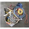 Image 1 : Misc Commercial Extension Cords, Brushes Threaded Bolts, Safety Tape, etc