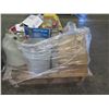 Image 16 : Pallet Misc Hardware: Ultrawedge + Anchor, Tools, Tank, Nuts & Bolts, etc