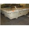 Image 2 : Metal Box w/ Forklift Pockets 97"x67"x18"H & Metal Barricade Railing