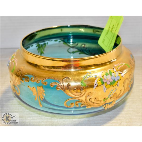 VINTAGE VENETIAN GLASS CANDY BOWL