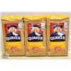 3 BAGS OF QUAKER LARGE FLAKE OATS 1KG BAGS