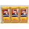 3 BAGS OF QUAKER LARGE FLAKE OATS 1KG BAGS