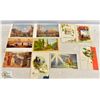 17)  LOT OF 10 VINTAGE AND ANTIQUE POSTCARDS.