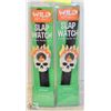 Image 1 : LOT OF 2 NEW SLAP WATVHES W/ SKULL THEME