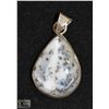 Image 1 : # 60- NATURAL DENTRIC OPAL PENDANT 28.6X23MM
