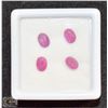 Image 1 : #25-NATURAL RED RUBY GEMSTONE 5.05CT/4PCS