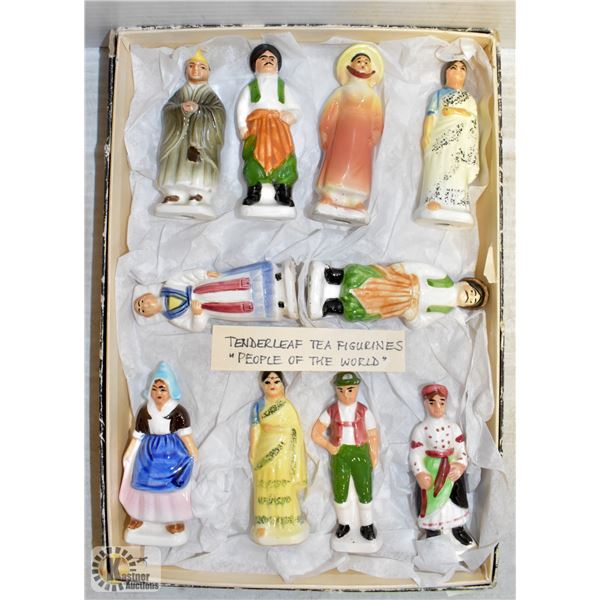 LOT OF 10 VINTAGE TENDERLEAF TEA PEOPLE OF THE