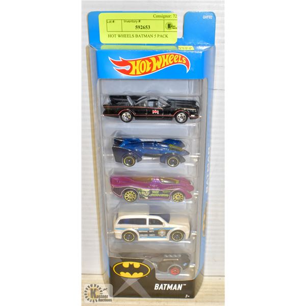 HOT WHEELS BATMAN 5 PACK