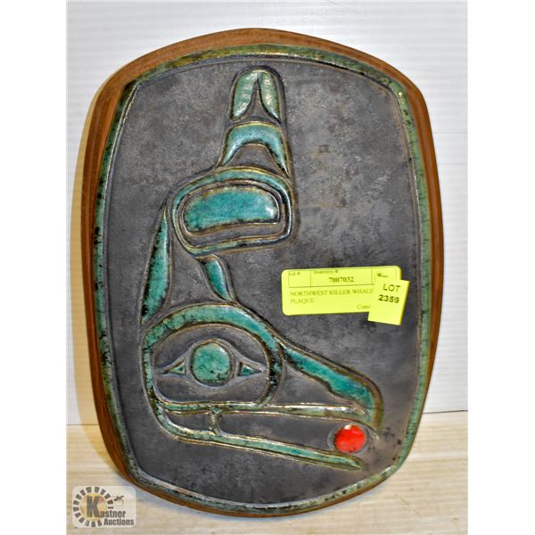 NORTHWEST KILLER WHALE WALL PLAQUE