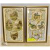 Image 1 : PAIR OF ANTIQUE 1904 FRAMED CALENDARS
