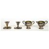 Image 1 : LOT OF SILVER PLATED WARE - 2 CUPS + 2 CANDLE