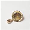 Image 1 : BZ1007-42 10K LASER CUT CITRINE PENDANT