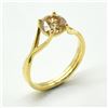 Image 1 : SV-72 GOLD PLATED SIL MOISANITE(1.45CT) RING