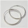 Image 1 : BZ1007-29 SILVER HOOP EARRINGS