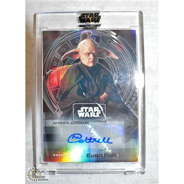 GENUINE STAR WARS AUTOGRAPHED CHARACTER CARDS