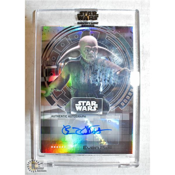 GENUINE STAR WARS AUTOGRAPHED CHARACTER CARDS