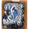 Image 1 : ROLLER BLADES - MENS SIZE 10 W/KNEE & ELBOW PADS