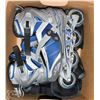 ROLLER BLADES - MENS SIZE 10 W/KNEE & ELBOW PADS