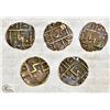 Image 1 : 1835-1910 OLD BHUTAN 1/2 RUPEE COINS, VARIETIES