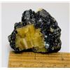 Image 1 : 10)  NATURAL BIOTITE AND YELLOW TOURMALINE