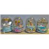 Image 1 : 4 PRECIOUS MOMENTS GLOBES (2 - NO WATER)