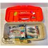 Image 1 : PLAND TACKLE BOX WITH SOME TACKLE AND LURES