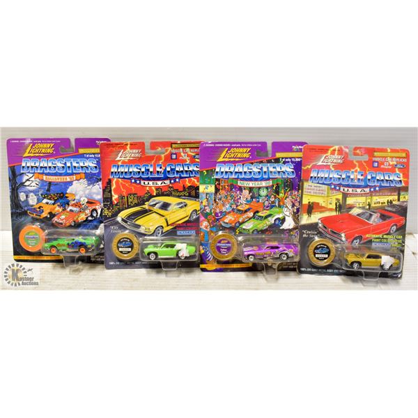JOHNNY LIGHTENING LIMITED EDITION - 4 CARS