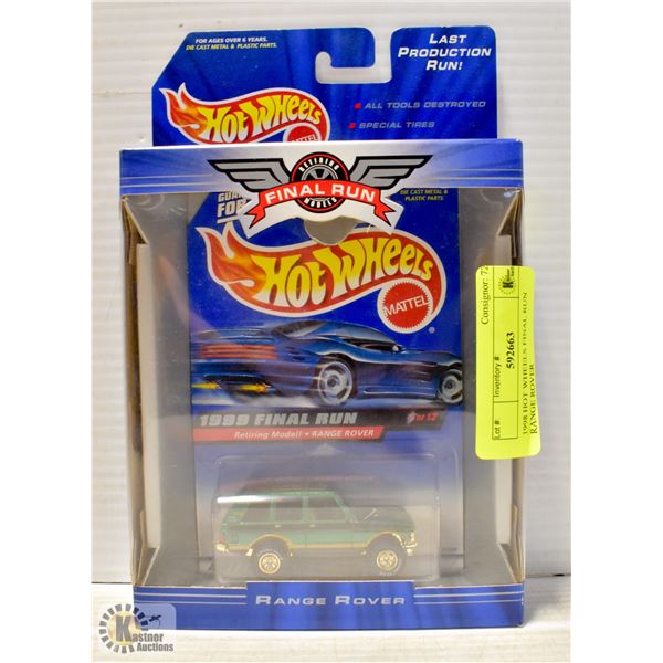 1998 HOT WHEELS FINAL RUN RANGE ROVER