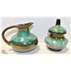 Image 1 : BLUE MOUNTAIN POTTERY CREAM & SUGAR (3 PIECES)