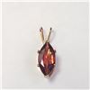 Image 1 : BZ1051-9 14K GOLD FILLED GARNET PENDANT