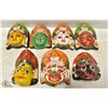 Image 1 : LOT OF 5 HANDMADE  WALL MASKS