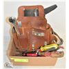 Image 1 : FLAT OF  TOOL BELT AND ASSORTED TOOLS