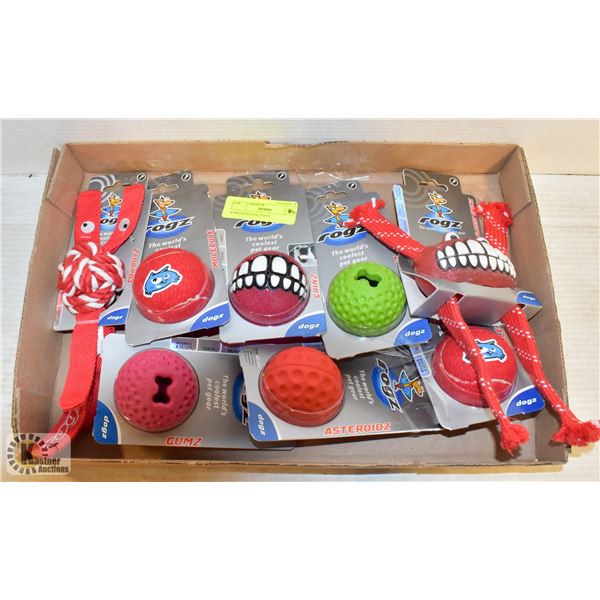 8 MEDIUM DOG TOYS