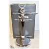 NEW STAINLESS STEEL SHAVING STAND HOLDS RAZOR &