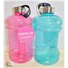 Image 1 : NEW PAIR OF 2.2L AQUA 24 WATER BOTTLES