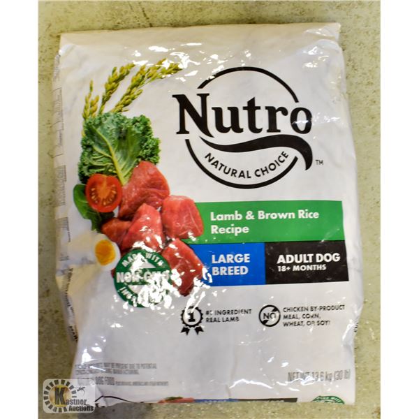 13.6KG BAG OF NUTRO DOG FOOD *DAMAGED PACKAGING*