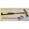 Image 1 : 16" EAST WING HAMMER PLUS 12" CRESCENT WRENCH