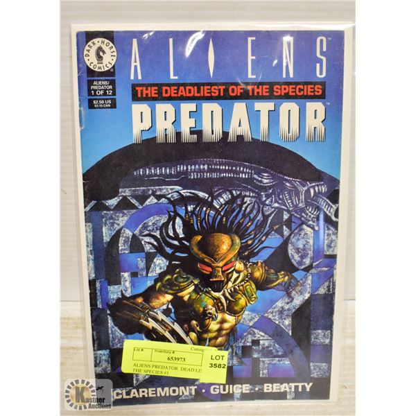 ALIENS PREDATOR  DEAD LIST OF THE SPECIES #1