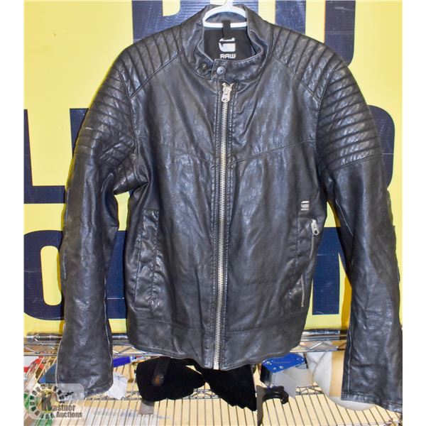 GSTAR RAW MEDIUM WOMENS LEATHER JACKET