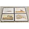 FOUR VINTAGE PRINTS OF PRAIRIE SCENES