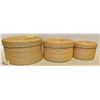 Image 1 : NEW SET OF 3 NESTING BASKETS