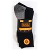Image 1 : NEW 4 PACK MENS BLACK + DECKER WORK SOCKS