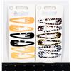 Image 1 : NEW 12PC SNAP CLIPS SOME 6 ANIMAL PRINT 6 PLAIN