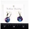 Image 1 : NEW RHINESTONE SEA SHELL DROP EARRING