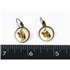 Image 1 : NEW VINTAGE STYLE WHITE RABBIT THEME EARRINGS