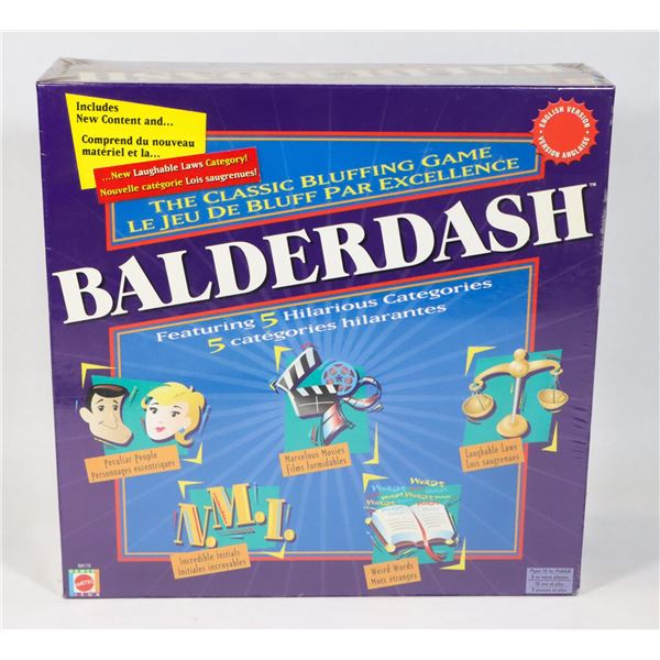 NEW SEALED BALDERDASH BY MATTEL BOARD GAME