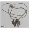 SILVER NECKLACE WITH CAMEL